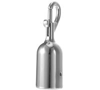 Sosoport Double Ended Metal Queue Rope Hook for Crowd Control Heavy Duty Welcome Pole Hanging Hook for Barrier Ropes Easy Installation for Reception Events and Isolation Areas Silver