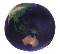 Sosoport Earth Shaped Plush Throw Pillow Soft Stuffed Cushion for Sofa Couch Chair Floor Decor Easy to Clean Globe for Home Office