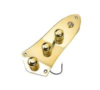 Sosoport Electric Guitar Control Plate Prewired Metal Shield Volume Tone Knobs for Bass Guitar Suitable for Electric Bass Accessories and Wiring Systems