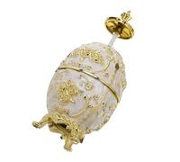 Sosoport Elegant Automatic Toothpick Dispenser with Press-button Operation Refillable Vintage-style Plastic Storage Box Featuring Gold White Rose Embossed Design Dustproof and Portable for