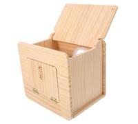 Sosoport Elegant Wooden Bird House Nest Budgie Canary Parakeet Nesting Box Safe Bird House