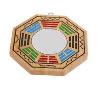 Sosoport Exorcism Craft Eight Diagrams Mirror Feng Shui Wall Pendant for Home Decoration Bad Luck Protection and Fortune Traditional Chinese Style Convex Concave Ornament