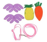 Sosoport Fashionable Pet Harness Leash Squirrel Traction Rope Rabbit Harness Replaceable Leash Outdoor Pet Supplies