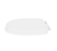 Sosoport Foam Padded U-Shaped Toilet Seat Cover White Thick Cushion Bathroom Replacement Soft Close Toilet Seat for Home Bath Comfort