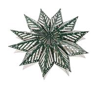 Sosoport Foldable Paper Star Decoration Green Hanging Ornament for Christmas Weddings Birthdays Showers Classroom Party Fade-resistant Bright Colors Easy to Store and Reuse