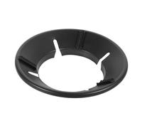 Sosoport Gas Stove Windshield Gather Fire Energy-saving Hood 4 Holes, Windproof Burner Cover for Home Kitchen, Black Coated Stove Protector, Suitable for Gas Burners