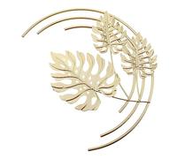 Sosoport Golden Leaf Wall Decor for Living Room Bedroom Elegant Ginkgo Leaf Adornment Non Fading Iron Art Hanging Decoration Suitable for Modern and Farmhouse Style Homes