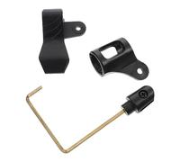 Sosoport Golden Saxophone Microphone Holder Clip Stand Bracket Compatible Wireless Mid and Baritone Microphones, Sturdy Mic Support Mount for Professional Music and Live Performance