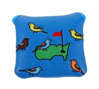 Sosoport Golf Mallet Putter Head Cover with Plush Interior Lightweight Reusable PU Club Protector for Amateur and Professional Golfers Travel-friendly Compact Design Secure Fit for Various
