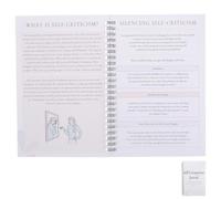 Sosoport Gratitude and Self Compassion Journal for Women - Daily Mindfulness Reflection Notebook - Guided Personal Growth Diary with Prompts, Portable Spiral-bound Diary for Mental Wellness