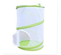 Sosoport Green and White Portable Insect Cage for Outdoor Butterfly Observation Box Nature Exploration Stimulates Learning and Imagination Easy to Carry Dragonfly Habitat