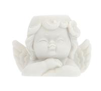 Sosoport Guardian Angel Resin Sculpture White Ornaments Stand Crystal Ball Holder