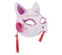 Sosoport Half Face for Cosplay Unique Fox Design for Halloween and Masquerade Parties Reusable and Safe Eye Catching Animal Prop for Festivals