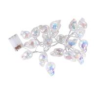 Sosoport Halloween Skull Shaped LED String Lights Battery Powered Warm White LED Decorative Lamp String Eco Friendly Lightweight for Halloween Party and Home Decoration