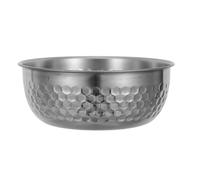 Sosoport Hammered Metal Dog Bowl Stainless Steel Pet Bowl with Stable Weighted Base, Non-Slip Design and Wide Curved Edge for Dog Feeding Area