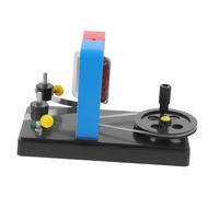 Sosoport Hand Cranked Dc Electric Generator Portable Laboratory Equipment for Electricity Experiments Student Science Experiment Apparatus Lightweight Design for Classroom