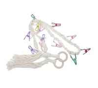 Sosoport Hat Storage Belt 150cm Cream Toy Display String Plush Dolls Hanging Chain Boys and Girls Toy Organizer for Nursery Room Corner Storage and Wall Hanging