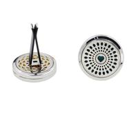 Sosoport Heart Shape Car Air Freshener Clip with 2Pcs Felt Pads, Car Perfume Diffuser Vent Clip for Auto Interior Decoration, Essential Oil Aromatherapy Scent for Vehicle Use Random Color