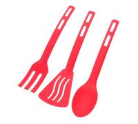 Sosoport Heat Resistant Nonstick Cookware Utensils Kit with Spatula Fork Spoon Wear Resistant Food Grade Cooking Tools for Convenient Daily Use