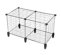 Sosoport Heavy Duty Folding Chicken Coop Large Metal Wire Duck Cage for Small Animals Spacious Design for Poultry Farming and Pet Care Durable and Secure Enclosure for Chickens Ducks and