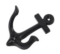 Sosoport Heavy Duty Vintage Anchor Wall Hook European Style Alloy Coat and Hat Hanger Rustic Steampunk Entryway Door Hanger Decorative Nautical Metal Wall Mounted Hooks for Home