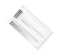 Sosoport High Precision Transparent Crack Gauge Ruler for Accurate Measurement of Line Spots Scratches and Defects with Markings Construction for Versatile Spot Inspection