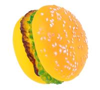 Sosoport Indestructible Dog Interactive Hamburger Chew for Dogs Durable Vinyl Pet Chewing Teeth Grinding and Cleaning Engaging Playtime for Puppies
