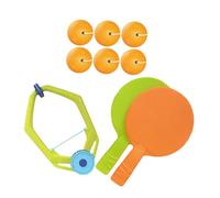 Sosoport Indoor Hanging Table Tennis Trainer for Teens Portable Paddles and Balls Quick Installation Table Tennis Practicing for Home Physical and Cognitive Skill Development