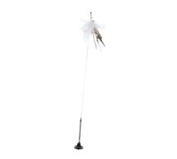 Sosoport Interactive Cat Teaser Stick Long Rod Pet Teasing with and Bell Engaging Plaything for Kittens and Cats Promotes Exercise and Bonding