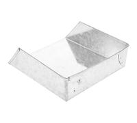 Sosoport Iron Rain Gutter Downspout Collector, Metal Rainwater Collection Box, Gray Water Diverter for Wall Corner, 19x18x6cm Sturdy Downspout Adapter for Rainwater System