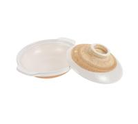 Sosoport Japanese Ceramic Donabe Braised Chicken Rice Pot Heat Resistant Casserole for Stew and Soup Non Stick Smooth Surface Home and Restaurant Cooking Pot
