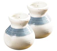 Sosoport Japanese Style Ceramic Toothpick Box Toothpick Holder Dustproof Storage Container Suitable for Tabletop and Kitchen 2.36X2.17X2.17In Set of 2