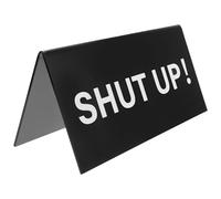 Sosoport Keep Quiet Desktop Office Sign 20x10x8cm Black Silent Status Indicator for Meeting Rooms, Conference Decor and Study Privacy Reminder