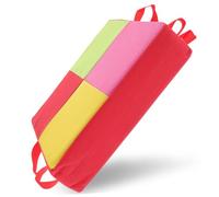 Sosoport Kids Waterproof Booster Seat Cushion 2 Pack Highchair Mat with Removable Cover Extra Strong Adjustable Straps Stylish Oxford Cloth PVC on The Go Feeding Random Color