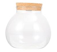 Sosoport Led Lighted Micro Landscape Bottle Decorative Glass Vase Diy Mini Aquarium Landscaping Bottle Home and Office Dec