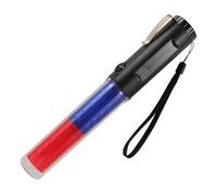 Sosoport LED Traffic Control Wand Rechargeable Red Blue Dual Color Safety Baton for Parking Car Directing with Enhanced Visibility and Portable Design