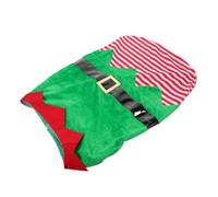 Sosoport Lovely Christmas Dog Costume Elf Outfit for Pets Soft Pet Clothes for Holiday Parties Festive Activities for Dogs