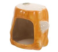 Sosoport Lovely Hamster Hideout Ceramic Small Animal Nest Fun Decor Material Sleep Area