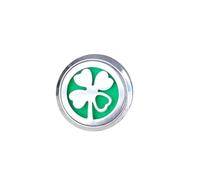 Sosoport Luck Four Leaf Clover Car Perfume Clip with Alloy Material round Shape, Elegant Auto Vehicle Dashboard Decoration, Solid Aromatherapy Diffuser Creating a Charming Atmosphere