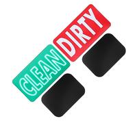 Sosoport Magnetic Clean Indicator Sign for Dishwasher and Laundry Room Double Sided Flip Magnet Sign for Clean Dirty Status Easy to Install Kitchen and Washer Organizer