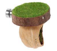 Sosoport Magnetic Walnut Wood Jumping Spider Habitat with Climbing Platform and Hideout Stable Reptile Cave Hide for Small Pets Geckos Lizards and Insects Easy to Attach and Clean