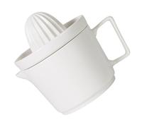 Sosoport Manual Ceramic Fruit Press Squeezer Portable Lemon Juicer for Home Kitchen Space Saving Hand Juicer with Moderate Design for Oranges and Citrus Fruits Easy to Use and Store