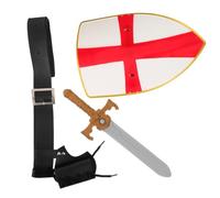 Sosoport Medieval Viking Belt and Sword Holder Set for Men, Authentic Vintage Plastic and Pu Material, for Halloween and Medieval Themed Events, Enhancing Creativity and Fun Role Play