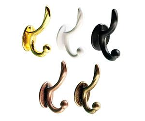 Sosoport Metal Hooks Miniature Coat Hooks 5pcs Multi-Colour Dollhouse Wall Hangers Mini House for Furniture Hall Cloakroom Accessory