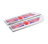 Sosoport Metal UK Flag Badge Car Side Sticker Durable Decal for Automotive Modification Bumpers Side Panels and More Easy Peel Stick Installation Weather Resistant Design