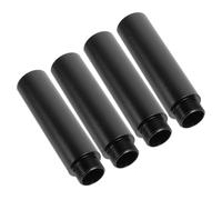 Sosoport Mic Extension Tubes Extension Rods Aluminum Alloy 4pcs Black Convenient and Sturdy for Microphone Stand that Fit Different Microphones, for Broadcast and Other Places