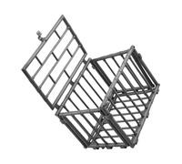 Sosoport Mini Farm Fence Model Creative Small Cage Decoration for Dollhouse Miniature Landscaping Easy Assembly Simulation Cage Decor for Mini Rooms Gardens