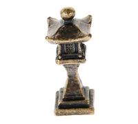 Sosoport Mini Pagoda Lantern Statue Garden Decor Chinese Lanterns for Outdoor Fish Tank Pavilion Adornment Craft