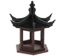 Sosoport Miniature Pavilion Aquarium Ornament Ancient Style Chinese Pavilion Model for Small Fish Tank Landscaping and Desktop Garden Decor