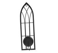 Sosoport Minimalist Iron Wall-mounted Candle Holder for Home Decor Sturdy Wall Sconce for Romantic Ambiance Easy Installation for Living Bedroom Dining Area